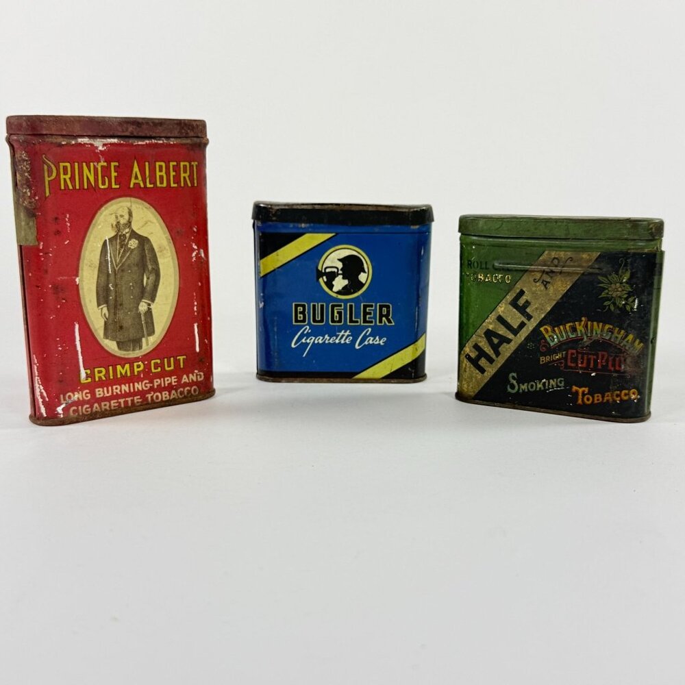 Vintage Prince Albert Bugler Buckingham Tobacco Tins Lot of 3